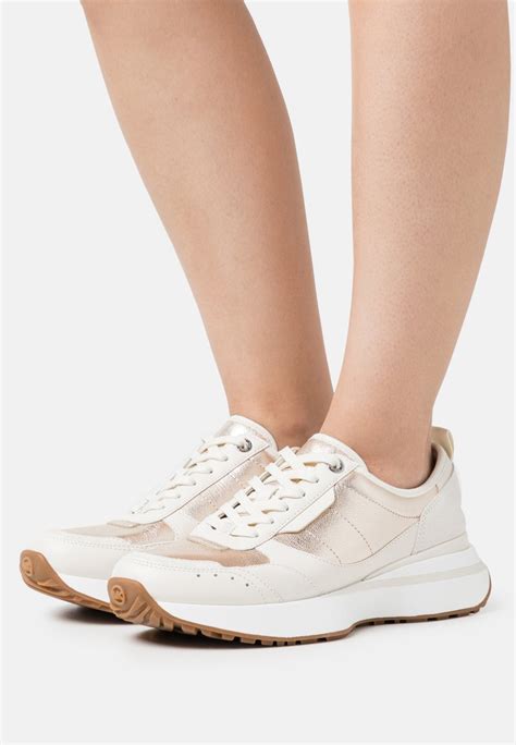 michael kors flynn metallic leather trainer|Michael Kors Women's Flynn Trainer Sneakers.